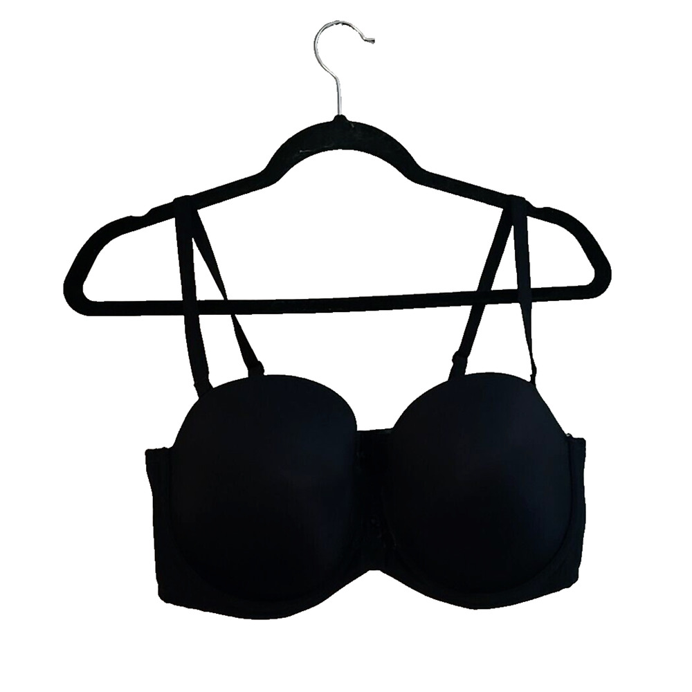 Vanity Fair Black Full Coverage Adjustable Straps Underwire T-Shirt Bra Size 42C